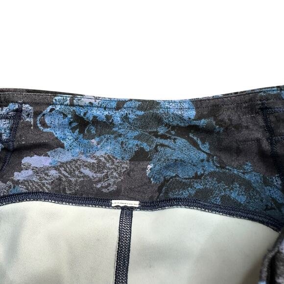 LULULEMON Speed Up Tights Screen Camo Blue Floral Pattern Women's Size 6 Running - Picture 4 of 8